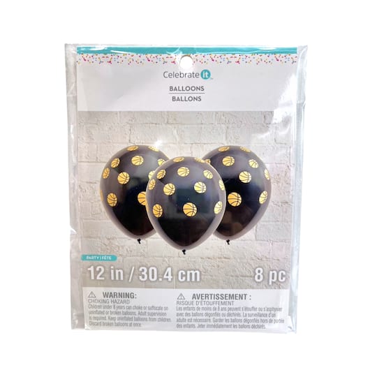 12 Packs: 8 ct. (96 total) 12" Sports Latex Balloons by Celebrate It
